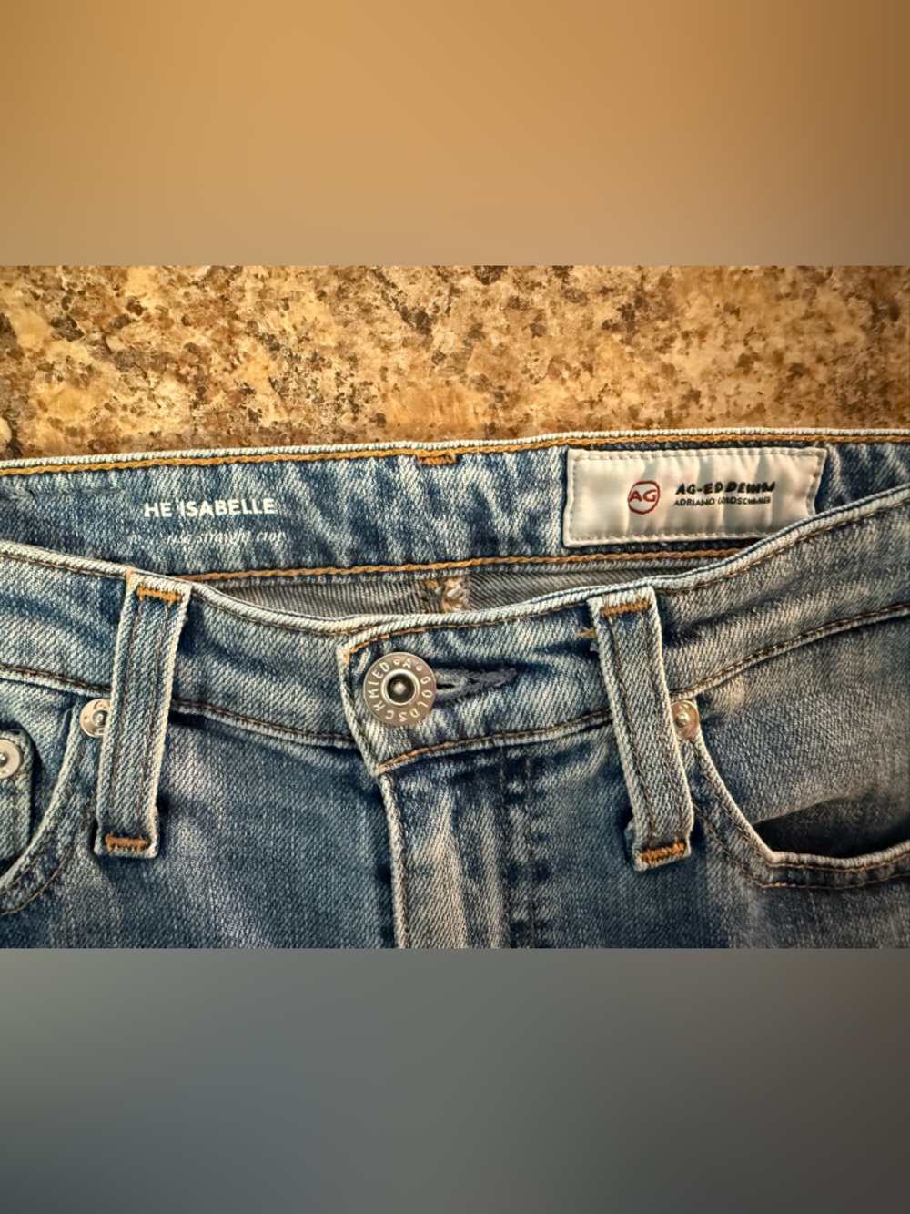 AG Adriano Goldschmied The Isabelle High-Rise Straight Crop Jeans Medium Wash 24 - Picture 3 of 8